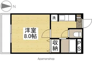 レディースキャステル【3階】の間取り
