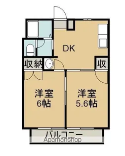 クレール有明A棟【203号室】の間取り