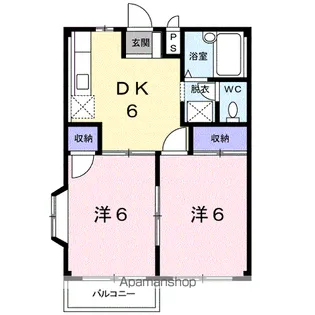 エルディムデュエット【2階】の間取り