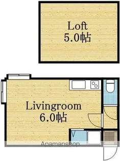 ウイング【202号室】の間取り
