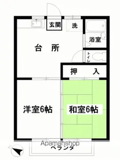 ORANGE ROAD【102号室】の間取り