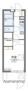 レオパレスツツミ館【110号室】の間取り