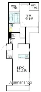 BELLE DEMEURE7(ベルドミールセブン)【301号室】の間取り