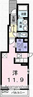 メゾン ロングフィールド【1階】の間取り