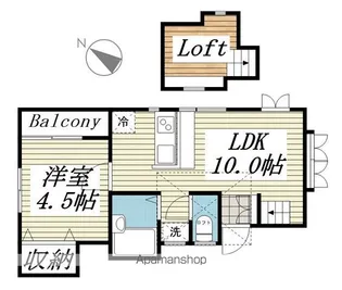ジュネパレス松戸第126【2階】の間取り