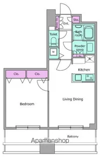 レジディア西麻布【5階】の間取り