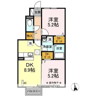 ウィル B【1階】の間取り