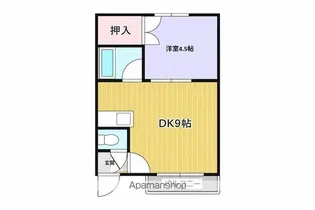 グリーンパークプロム【105号室】の間取り
