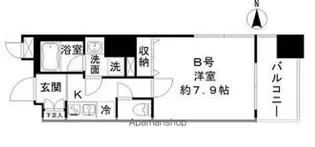 FORTUNATE PLACE【7階】の間取り