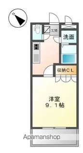 サンライズ・葉山【203号室】の間取り