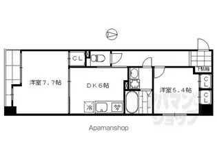 CALM押小路通【3階】の間取り