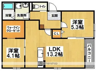 レジーナ北野田【3階】の間取り