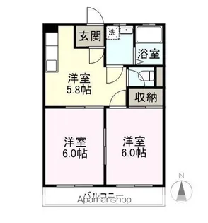 サントピア東山【3階】の間取り