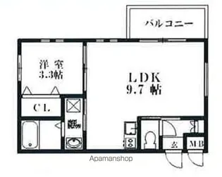 M’Z箱崎宮前【201号室】の間取り