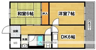 第二飛龍ハイツ【1階】の間取り