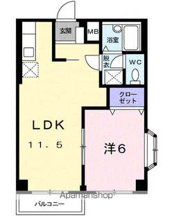 シャローム【2階】の間取り