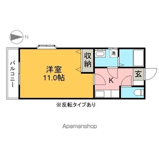 ビレッジオガワ【206号室】の間取り