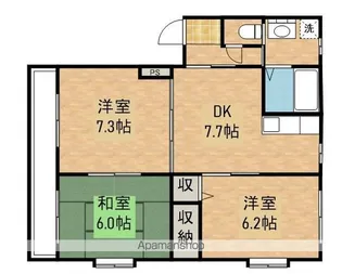 フィフティズB【1階】の間取り