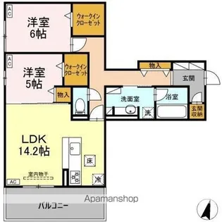 DIOSPERSIMMON長泉 II棟【1階】の間取り