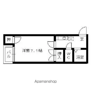 ポラリス室見【1階】の間取り