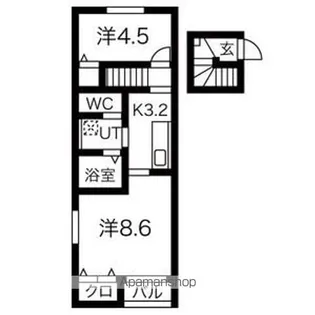 ペシュール【2階】の間取り