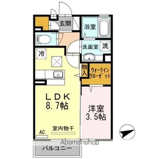 グランシャトー椿黒【2階】の間取り