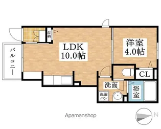 レスポワール エス【1階】の間取り