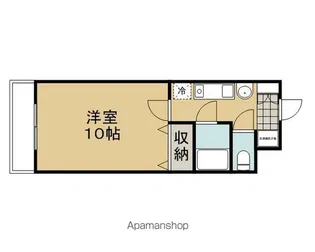 ジャルディーノ水垣【303号室】の間取り