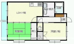 フォレスト75【1階】の間取り
