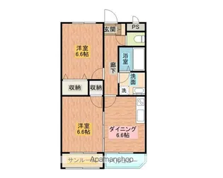 サン・ルミエール【203号室】の間取り