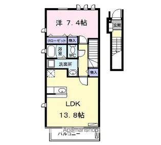 リーフ ブランチ【2階】の間取り