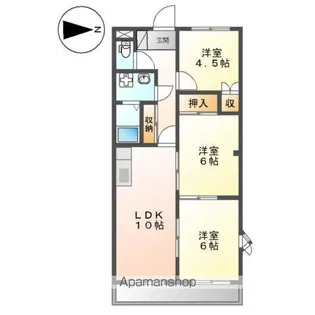 ハイムリトルオアシス【2階】の間取り