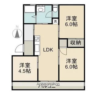 シルビアハイツ【202号室】の間取り