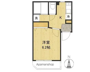 マリンコート【302号室】の間取り