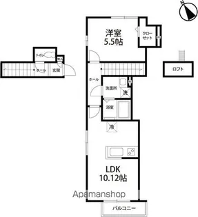 グリシーナ駒場【2階】の間取り
