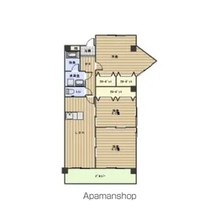 セブン仲田【7階】の間取り