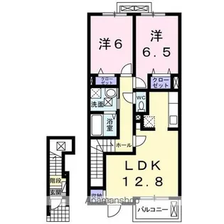 プリートアルバⅠ【2階】の間取り