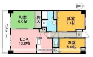 リヴィエール大高【5階】の間取り