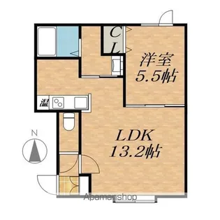 FIORE(フィオーレ)【1階】の間取り