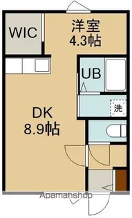 函館山麓ストーリー(ハコダテサンロクストーリー)【ブル-号室】の間取り