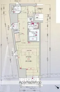 エステムプラザ横濱元町山手【5階】の間取り