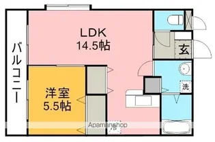ヴィル リッシュ【4階】の間取り