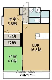 HAUSE.A.中倉【1階】の間取り
