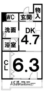 マンションふるさと館【207号室】の間取り