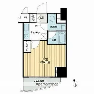 コンシェリア芝公園D’S【9階】の間取り