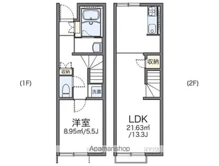 レオネクストスイートピー【101号室】の間取り
