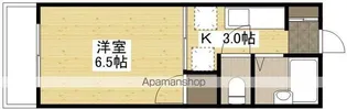エステート皆実【2階】の間取り