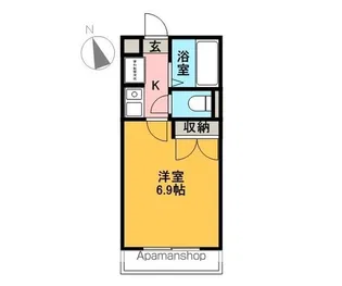 サニーウェル【103号室】の間取り