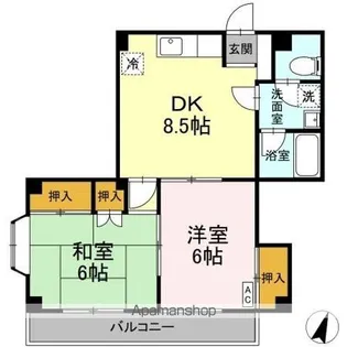 松本ビル【3階】の間取り