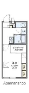 レオパレスマリンビュー【201号室】の間取り
